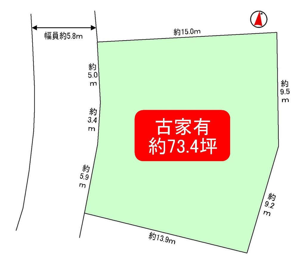 Compartment figure. Land price 26,800,000 yen, Land area 243.9 sq m