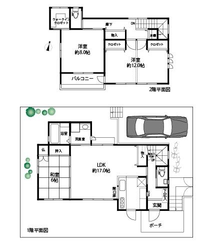 Floor plan. 52,800,000 yen, 3LDK, Land area 155.13 sq m , Building area 109.85 sq m floor plan Also it can be changed to 4LDK.