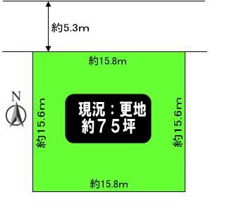 Compartment figure. Land price 30 million yen, It is a land area 248 sq m about 75 square meters of shaping land. 