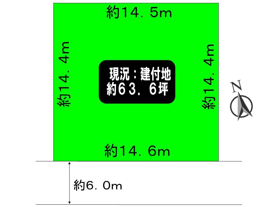 Compartment figure. Land price 23.5 million yen, Land area 210.55 sq m