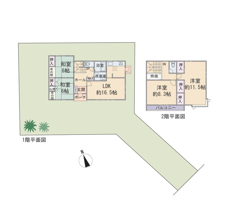 Floor plan. 39,500,000 yen, 4LDK, Land area 285.88 sq m , Building area 119.04 sq m