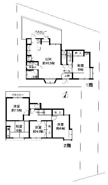 Floor plan. 29,800,000 yen, 5LDK, Land area 174.15 sq m , Building area 107.23 sq m