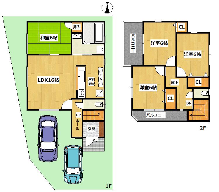 Floor plan. (No. 1 point), Price 31,800,000 yen, 4LDK, Land area 113.24 sq m , Building area 94.76 sq m