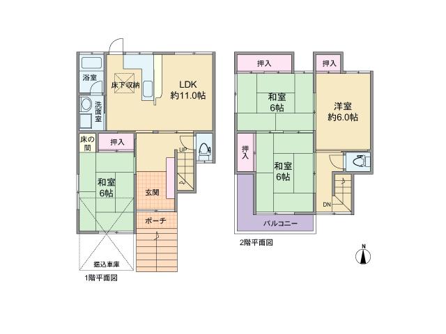 Floor plan. 15.8 million yen, 5DK, Land area 117.06 sq m , Building area 85.76 sq m