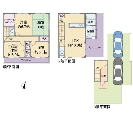 Floor plan. 29,800,000 yen, 4LDK, Land area 171.5 sq m , Building area 103.41 sq m