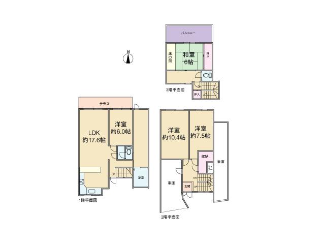 Floor plan. 17.8 million yen, 4LDK, Land area 198 sq m , Building area 206.59 sq m floor plan