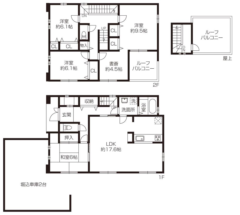 Floor plan. 43,800,000 yen, 5LDK, Land area 235.39 sq m , Building area 139.58 sq m floor plan