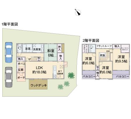 Floor plan. 69,900,000 yen, 4LDK, Land area 214.98 sq m , Building area 127.17 sq m