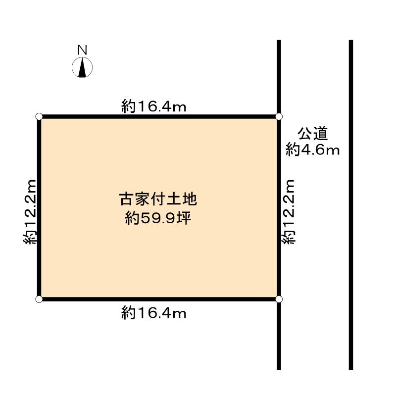 Compartment figure. Land price 30,800,000 yen, Land area 198.34 sq m