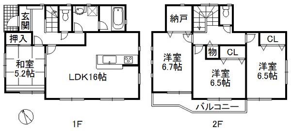 Floor plan. (No. 3 locations), Price 33,800,000 yen, 4LDK, Land area 138.86 sq m , Building area 98.81 sq m