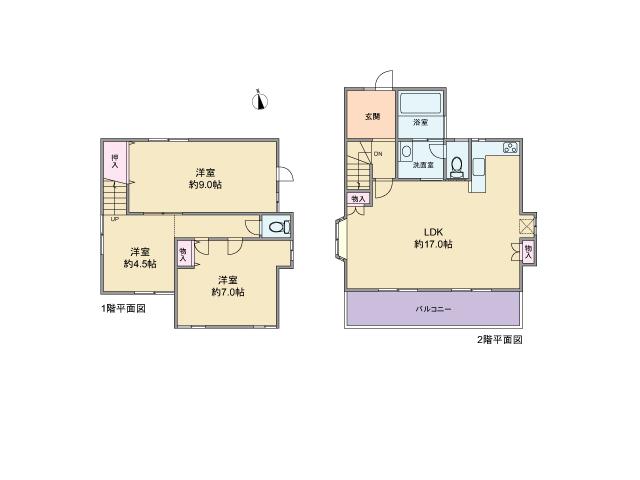 Floor plan. 24,800,000 yen, 3LDK, Land area 149.32 sq m , Building area 84 sq m