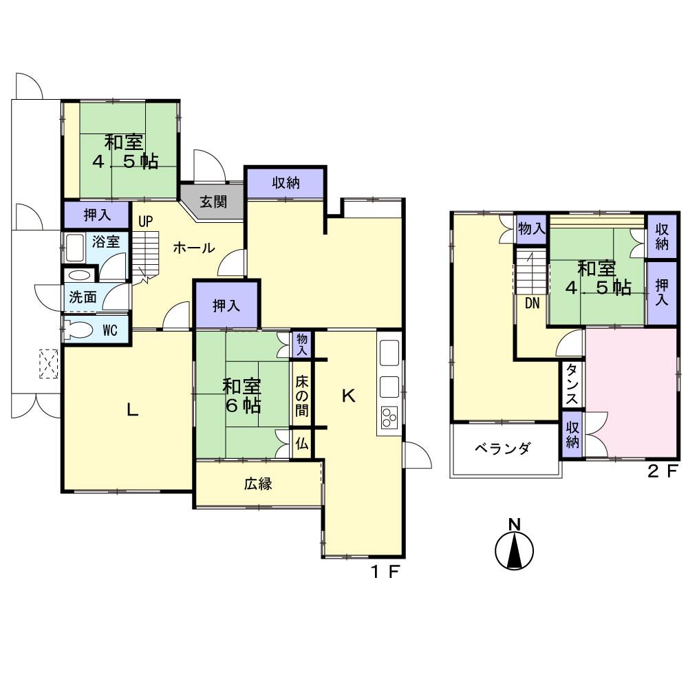 Floor plan. 23.5 million yen, 5LDK + S (storeroom), Land area 161.12 sq m , Building area 149.93 sq m