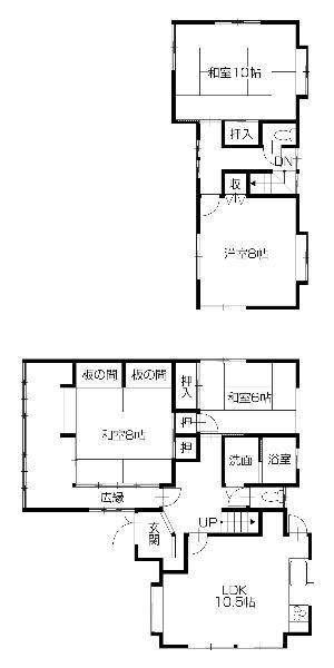 Floor plan. 24,800,000 yen, 4LDK, Land area 277.29 sq m , Building area 123.08 sq m