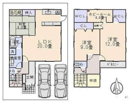Floor plan. 39,900,000 yen, 3LDK + S (storeroom), Land area 150.01 sq m , Building area 131.64 sq m