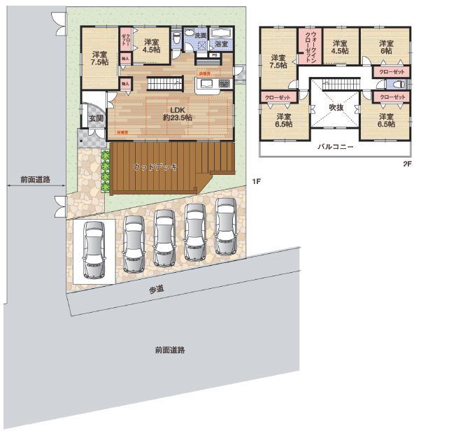 Floor plan. 69,800,000 yen, 7LDK, Land area 264 sq m , We will give priority to the current state per building area 165.37 sq m schematic