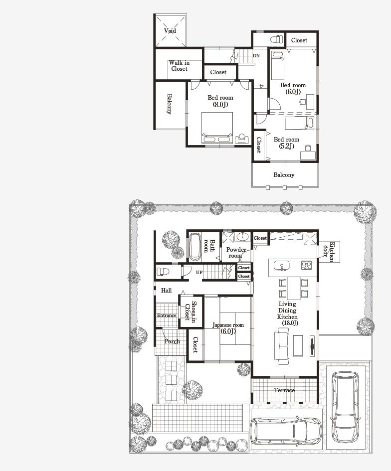 Floor plan. (23-7 No. land), Price 43,800,000 yen, 4LDK+S, Land area 188.6 sq m , Building area 115.7 sq m