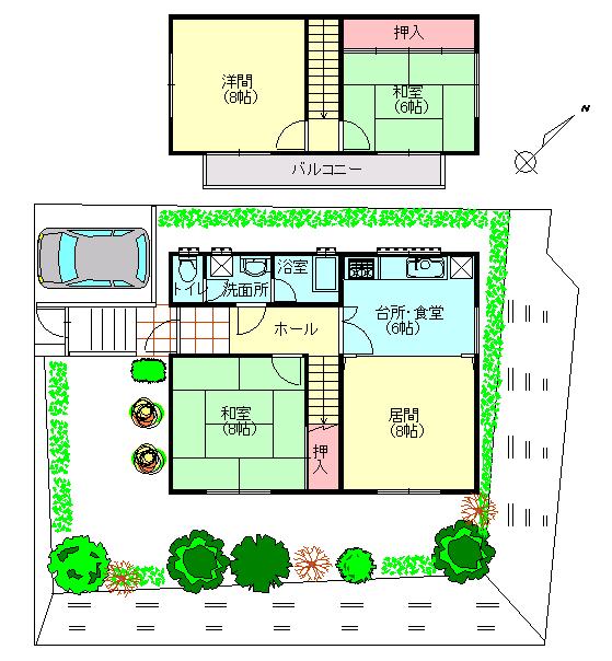 Floor plan. 17 million yen, 3LDK, Land area 169 sq m , Building area 81.57 sq m