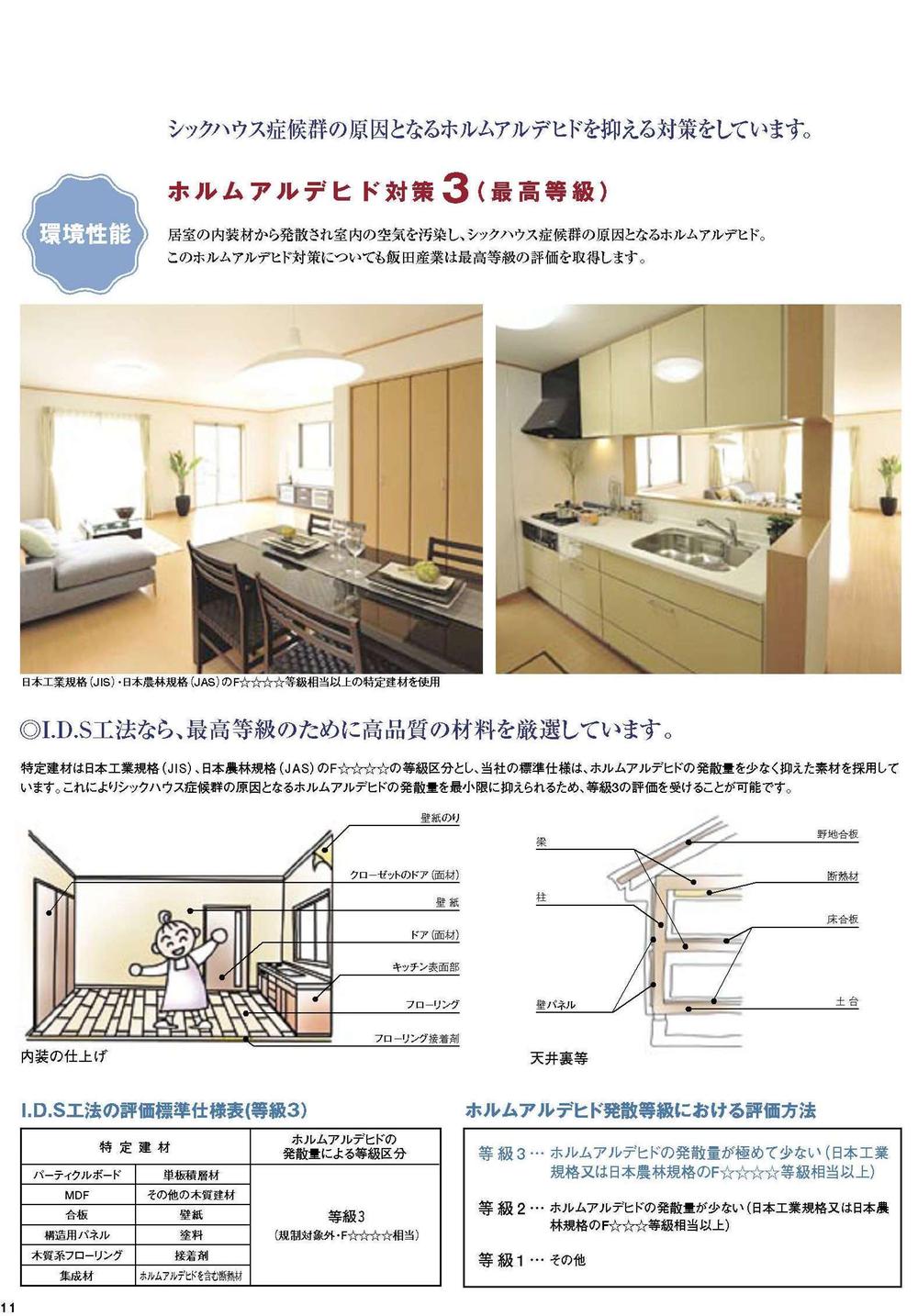Construction ・ Construction method ・ specification. We are the measures to reduce the formaldehyde cause of sick building syndrome. 