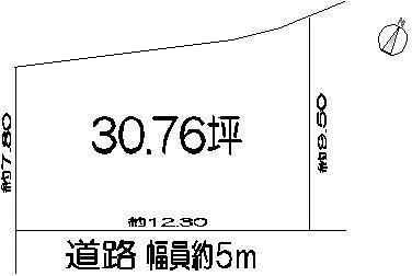 Compartment figure. Land price 4.8 million yen, Land area 101.7 sq m