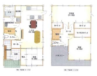 Floor plan. 26,800,000 yen, 4LDK, Land area 148.78 sq m , Building area 107.23 sq m newly built single-family Takasago Yonedachoyoneda Floor plan