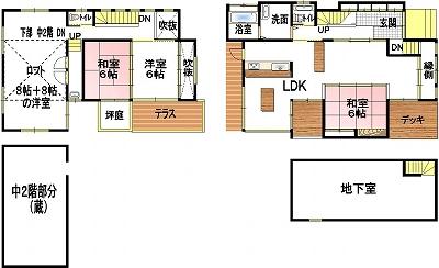 Floor plan. 25,800,000 yen, 5LDK, Land area 189.55 sq m , Building area 177.87 sq m