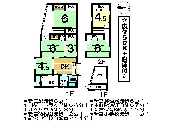 Compartment figure. Land price 5.5 million yen, Land area 139.91 sq m
