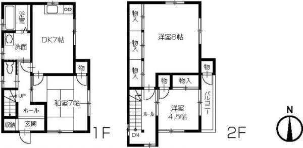 Floor plan. 10.9 million yen, 3DK, Land area 104.48 sq m , Building area 84.43 sq m