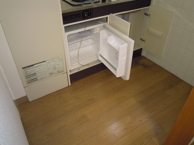 Kitchen. Compact refrigerator