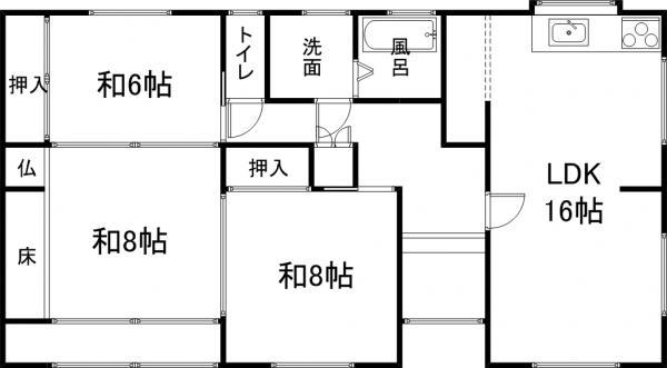 Floor plan. 11.8 million yen, 3LDK, Land area 280.09 sq m , Building area 97.71 sq m