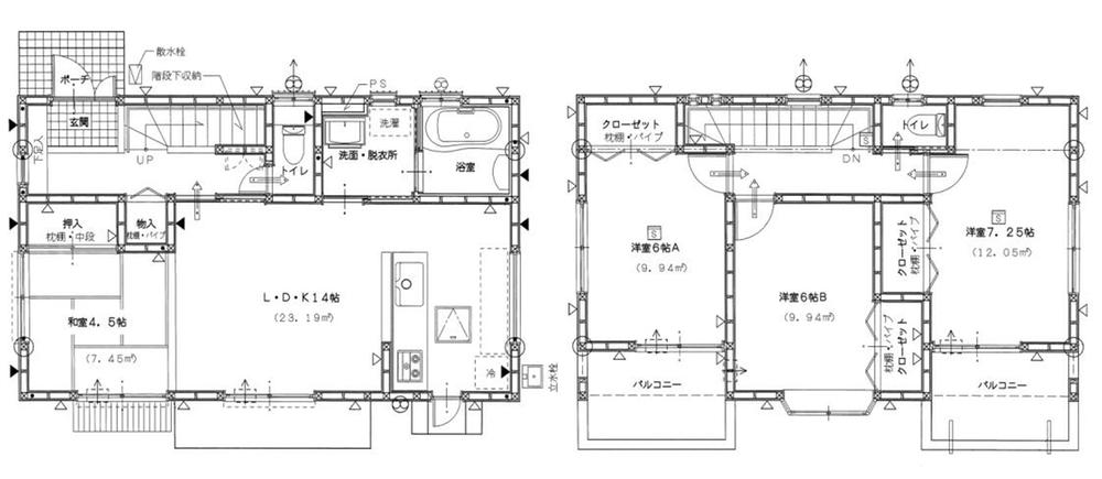 Floor plan. 18 million yen, 4LDK, Land area 230.07 sq m , Building area 94.39 sq m