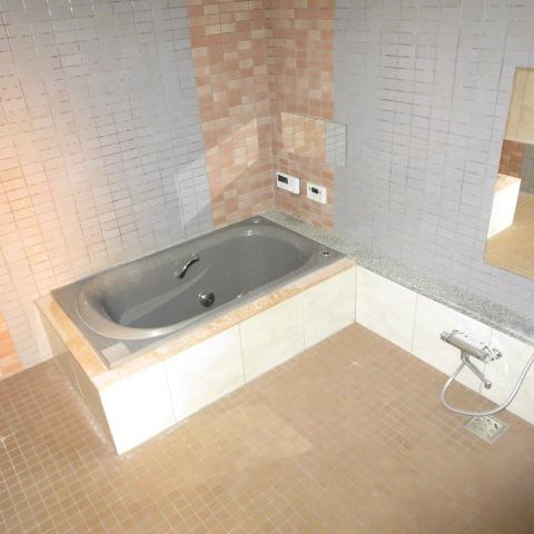 Bathroom. The spacious bathroom comes with also a whirlpool bath. Do not do to stop the bath was cramped?