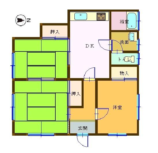 Floor plan. 9.8 million yen, 3DK, Land area 160.28 sq m , I am happy this size in the building area 62.1 sq m one-story. Wide enough even families from alone if 3DK