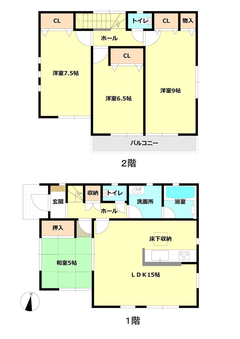 Floor plan. 15.8 million yen, 4LDK, Land area 220.5 sq m , We will give priority to the building area 96.39 sq m Current Status. 