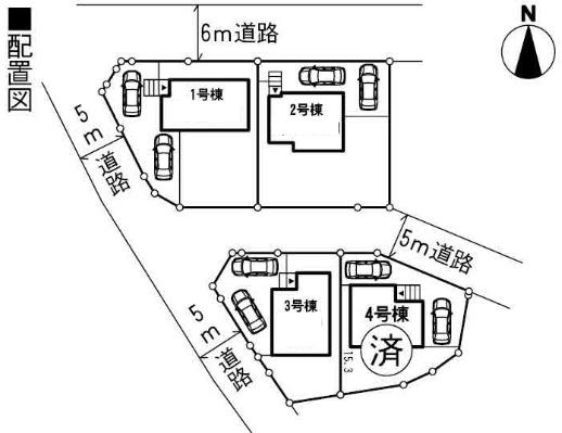 Compartment figure. 17.8 million yen, 4LDK, Land area 221.89 sq m , Will be building area 98.01 sq m 1 Building. 