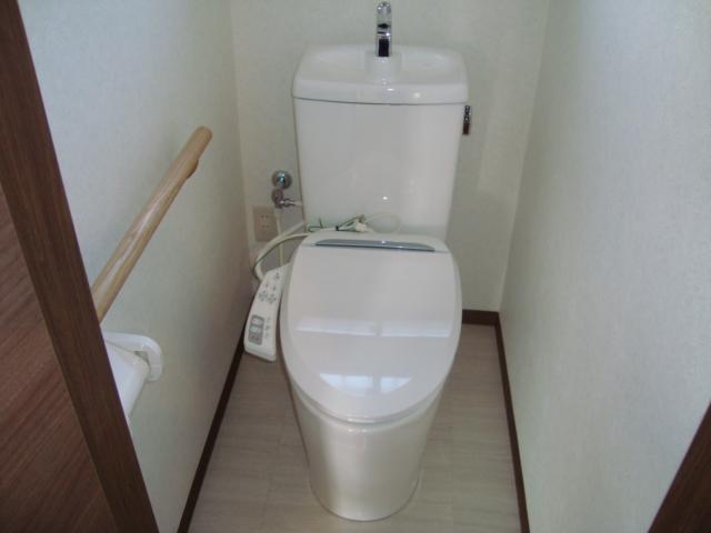 Toilet. . Replaced the one that was old toilet with a new toilet urinal. Of course, also comes with a bidet