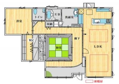 Floor plan. 24 million yen, 2LDK, Land area 658.87 sq m , Building area 120.96 sq m
