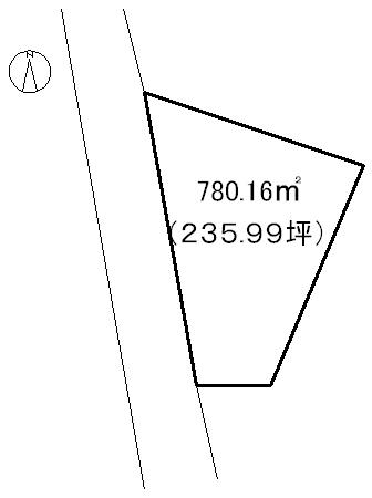 Compartment figure. Land price 7.5 million yen, Land area 780.16 sq m