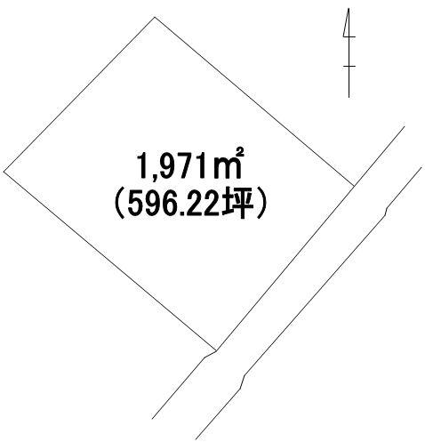 Compartment figure. Land price 2.5 million yen, Land area 1,971 sq m