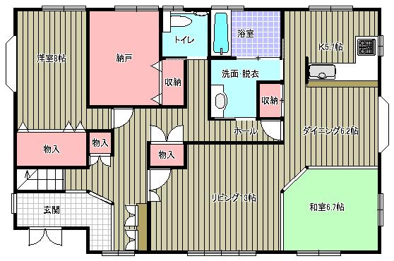 Floor plan. 7 million yen, 7LDK, Land area 416 sq m , Building area 229.01 sq m 1 floor