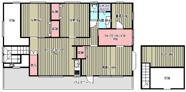 Floor plan. 7 million yen, 7LDK, Land area 416 sq m , Building area 229.01 sq m 2 floor