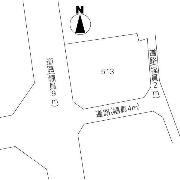 Compartment figure. Land price 9.17 million yen, Per day it is good in the land area 337 sq m three-way corner lot.