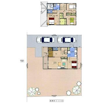 Building plan example (floor plan). Building plan example ( Issue land) Building Price      16,590,000 yen, Building area   99.36 sq m