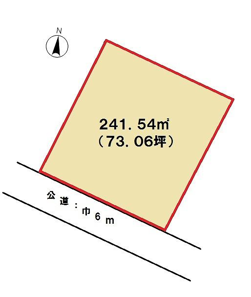 Compartment figure. Land price 8.31 million yen, Land area 241.54 sq m