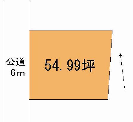 Compartment figure. Land price 4.3 million yen, Land area 181.8 sq m