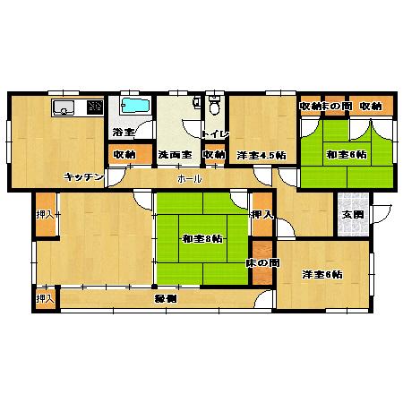 Floor plan. 14.8 million yen, 5DK, Land area 652.97 sq m , Building area 114.82 sq m