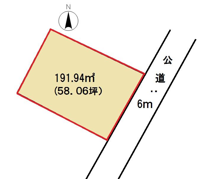 Compartment figure. Land price 5 million yen, Land area 191.94 sq m