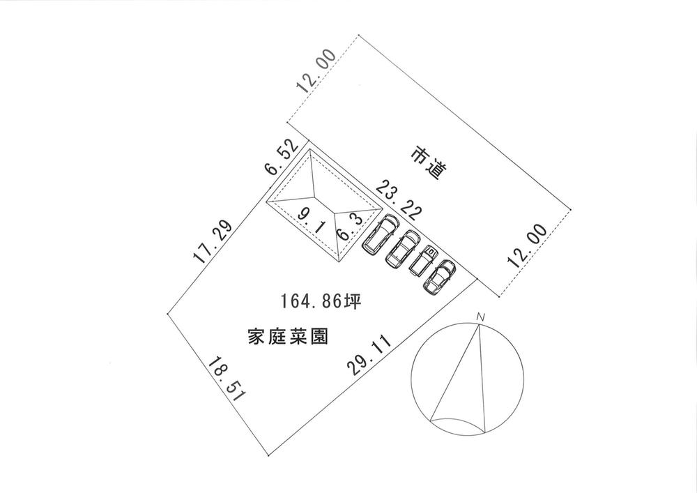 Compartment figure. Land price 10 million yen, Land area 545 sq m
