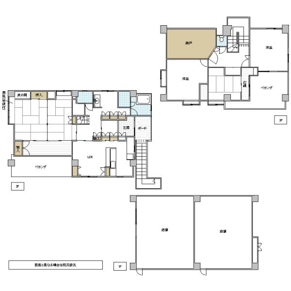 Floor plan. 39,800,000 yen, 6LDK + S (storeroom), Land area 393.03 sq m , Building area 320.18 sq m