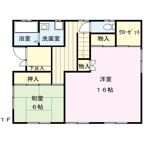 Floor plan. 10 million yen, 4LDK + 2S (storeroom), Land area 270.08 sq m , It is a building area of ​​132 sq m 1 floor Floor. The second floor is the living room there is counter kitchen 20 Pledge, Saddle storage part 6 Pledge × 2 ・ Western-style 6 tatami × 2 (there is one place loft)