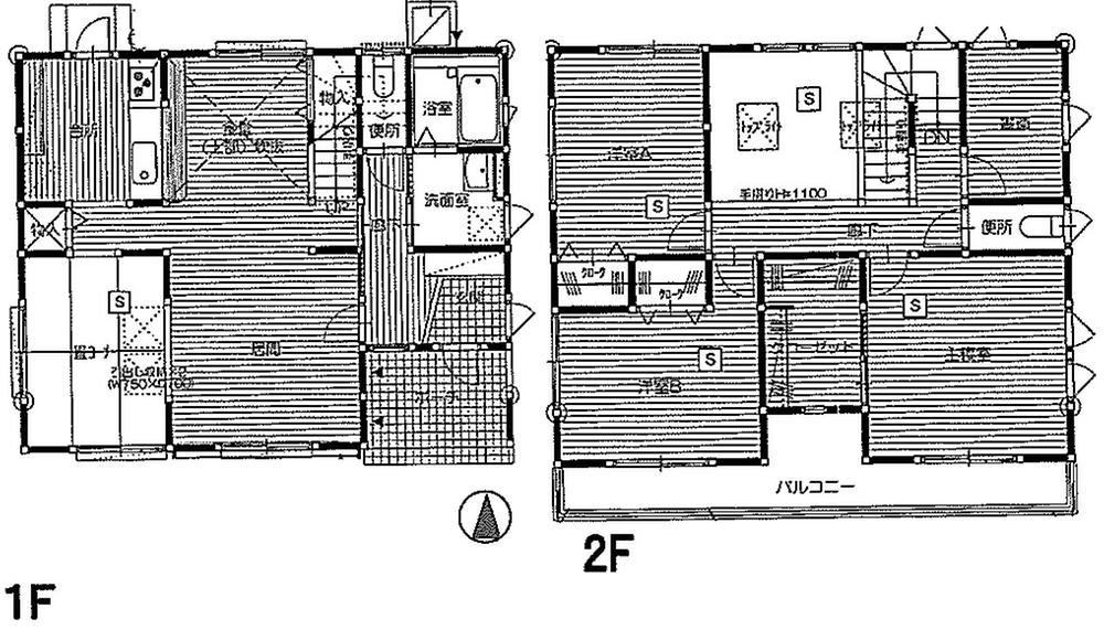 Floor plan. 18,800,000 yen, 3LDK + S (storeroom), Land area 216.05 sq m , Building area 118.4 sq m